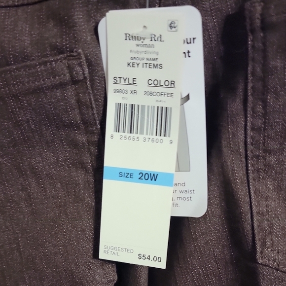 Ruby Rd. Classic Brown Trousers - Picture 2 of 5